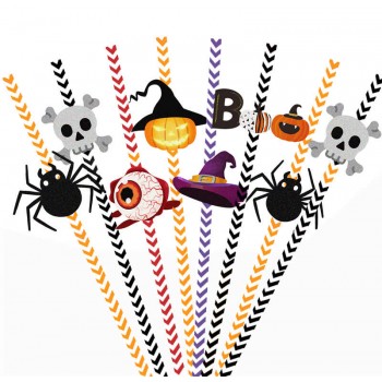 Halloween cosplay straws set(24pcs a set)