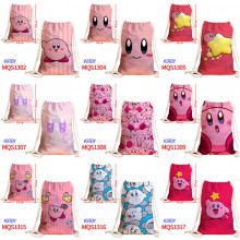 Kirby anime drawstring backpack bag