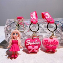 Barbie anime figure doll key chains