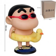 Crayon Shin-chan wwimming anime big figure 40CM