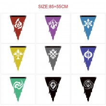 Honkai Star Rail game triangle pennant flags 85CM