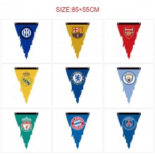 Football Sports triangle pennant flags 85CM