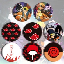 Naruto anime brooch pins set(8pcs a set)58MM