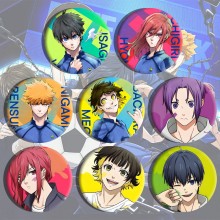 58MM Blue Lock anime brooch pins set(8pcs a set)