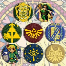 58MM The Legend of Zelda game brooch pins set(8pcs a set)