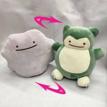 12inches Pokemon Snorlax Ditto anime two-sided plush pillow