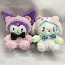 8inches Kuromi anime Plush dolls set 22cm(2pcs a set)