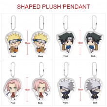Naruto anime custom shaped plush doll key chain