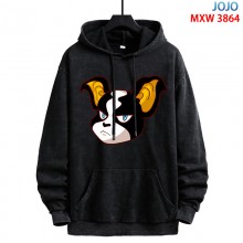 JoJo's Bizarre Adventure anime American Retro Make Old Washable Cotton Hoodies