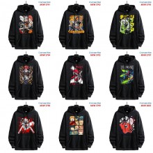 Chainsaw Man anime American Retro Make Old Washable Cotton Hoodies