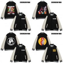 Chainsaw Man anime baseball block jackets uniform ...