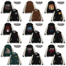 Stranger Things baseball block jackets uniform coats hoodie