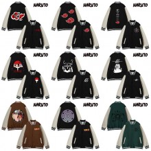 Naruto anime baseball block jackets uniform coats hoodie