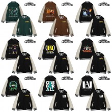 My Hero Academia anime baseball block jackets unif...