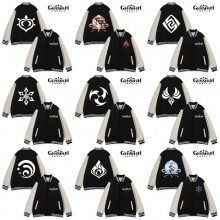 Genshin Impact game baseball block jackets uniform coats hoodie