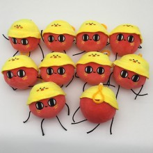 3.2inches Egg Party Ruarua plush dolls set(10pcs a set)