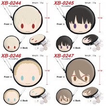 Lycoris Recoil anime pu zipper round wallet coin p...