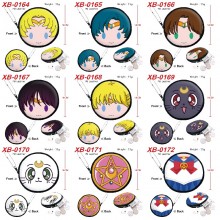 Sailor Moon anime pu zipper round wallet coin purs...