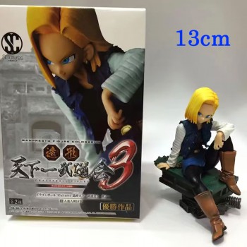 Dragon Ball Android 18 sitting anime figure