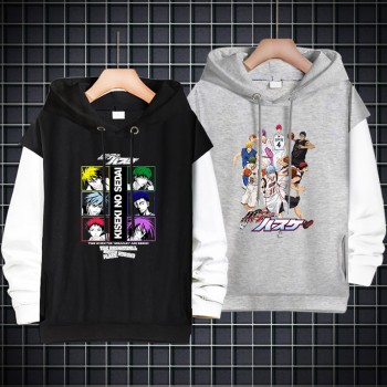 Kuroko No Basuke anime fake two pieces thin cotton hoodies