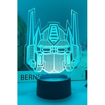 Transformers 3D 7 Color Lamp Touch Lampe Nightlight+USB