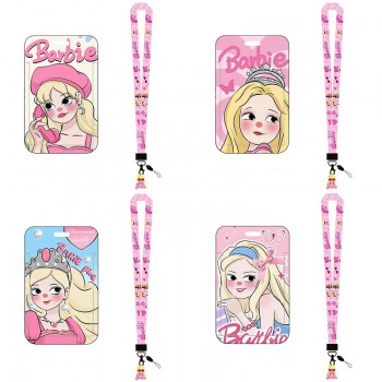 Barbie ID cards holders cases lanyard key chain