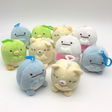 4inches Sumikko Gurashi anime plush dolls set(10pc...