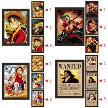 One Piece anime 3D Decorative Painting Frame Mural