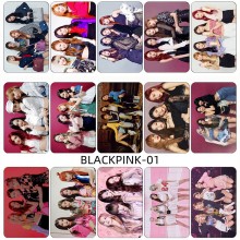 BLACK PINK star card crystal stickers set(10pcs a ...