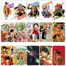 One Piece anime card crystal stickers set(10pcs a ...