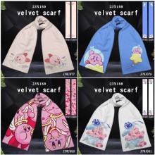 Kirby anime velvet scarf