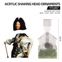 Louis-Dieudonne Louis XIV acrylic Shaking head orn...