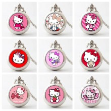Hello Kitty anime small necklace pocket watch