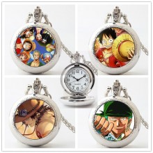 One Piece anime small necklace pocket watch