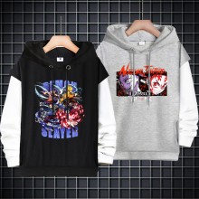 Demon Slayer anime fake two pieces thin cotton hoo...