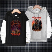 Berserk anime fake two pieces thin cotton hoodies