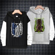 Attack on Titan anime fake two pieces thin cotton hoodies