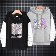 NEEDY GIRL OVERDOSE game fake two pieces thin cotton hoodies