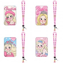 Barbie ID cards holders cases lanyard key chain