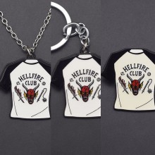 Stranger Things anime key chain necklace pin