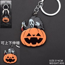 Scream scary movable key chain/necklace