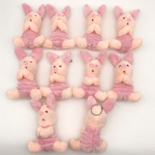 5.6inches Piglet anime plush dolls set(10pcs a set)