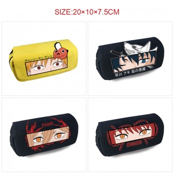 Chainsaw Man anime canvas pen bag pencil case