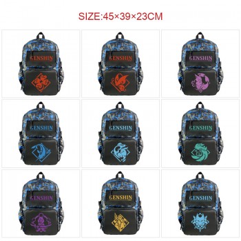 Genshin Impact game nylon backpack bag