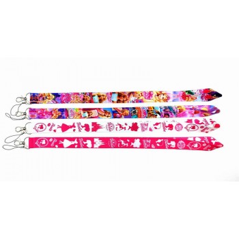 Barbie Girl for keys ID card gym phone straps USB badge holder diy hang rope