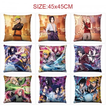 Naruto anime two-sided pillow pillowcase 45*45cm