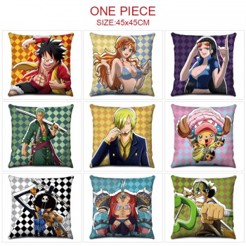 One Piece anime two-sided pillow 45*45cm