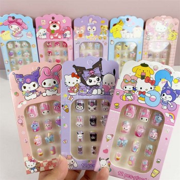 Sanrio Melody kitty Cinnamoroll Kuromi fingernails fake nails(24sets)