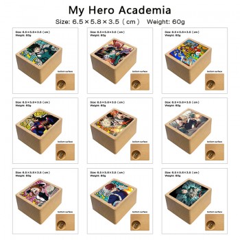 My Hero Academia anime wooden music box