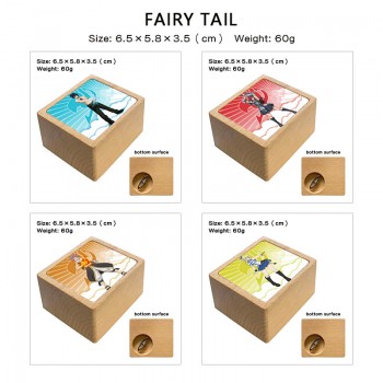Fairy Tail anime wooden music box